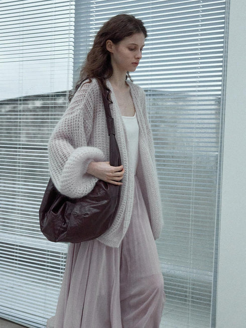 Fluffaint Weave Cardigan
